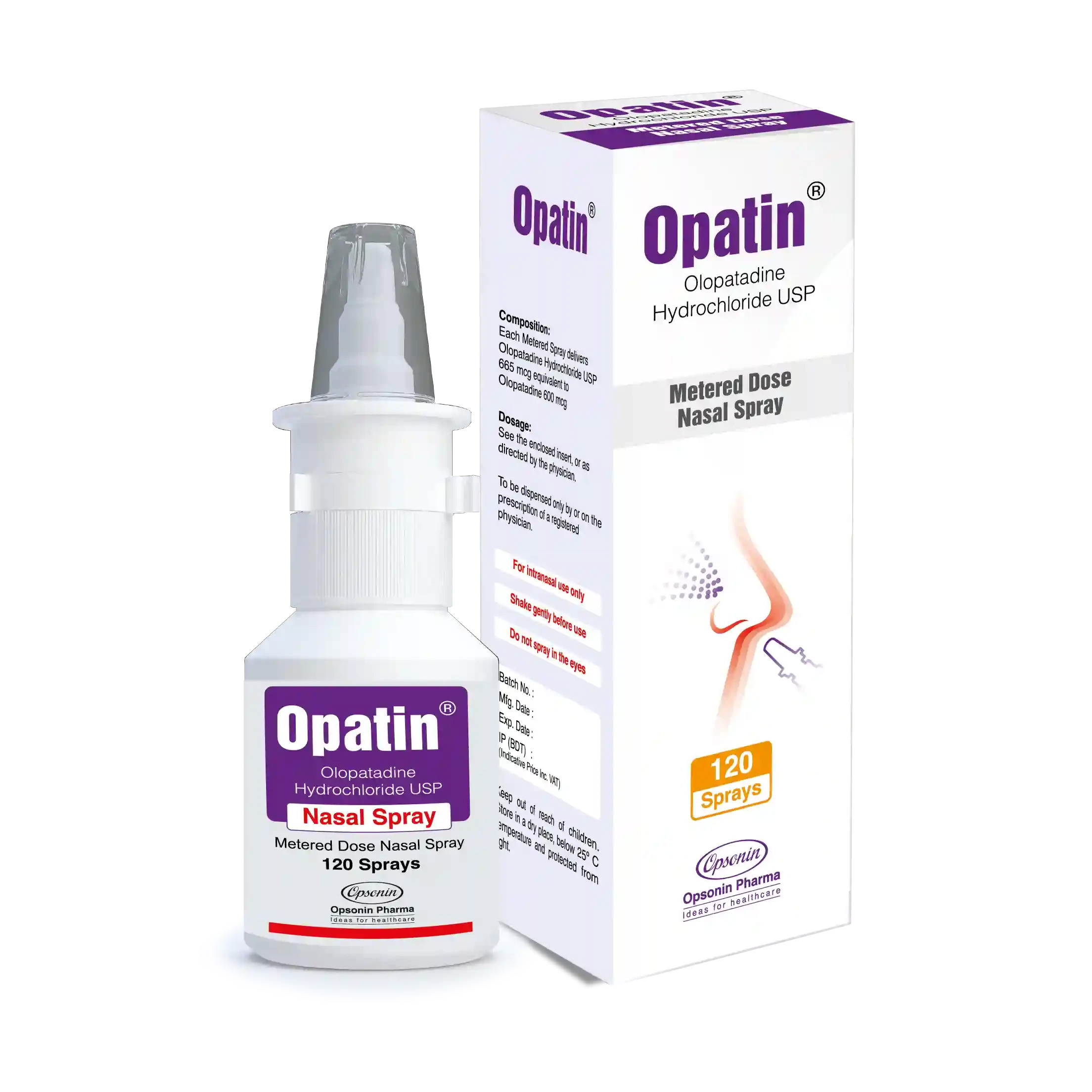 Opatin Nasal Spray 665 mcg/spray