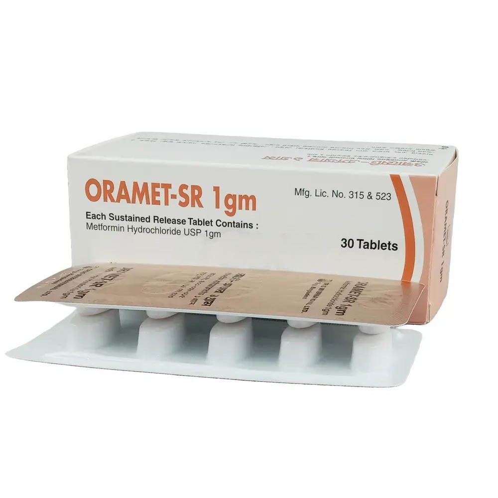 Oramet-SR Tablet (Sustained Release) 1000 mg