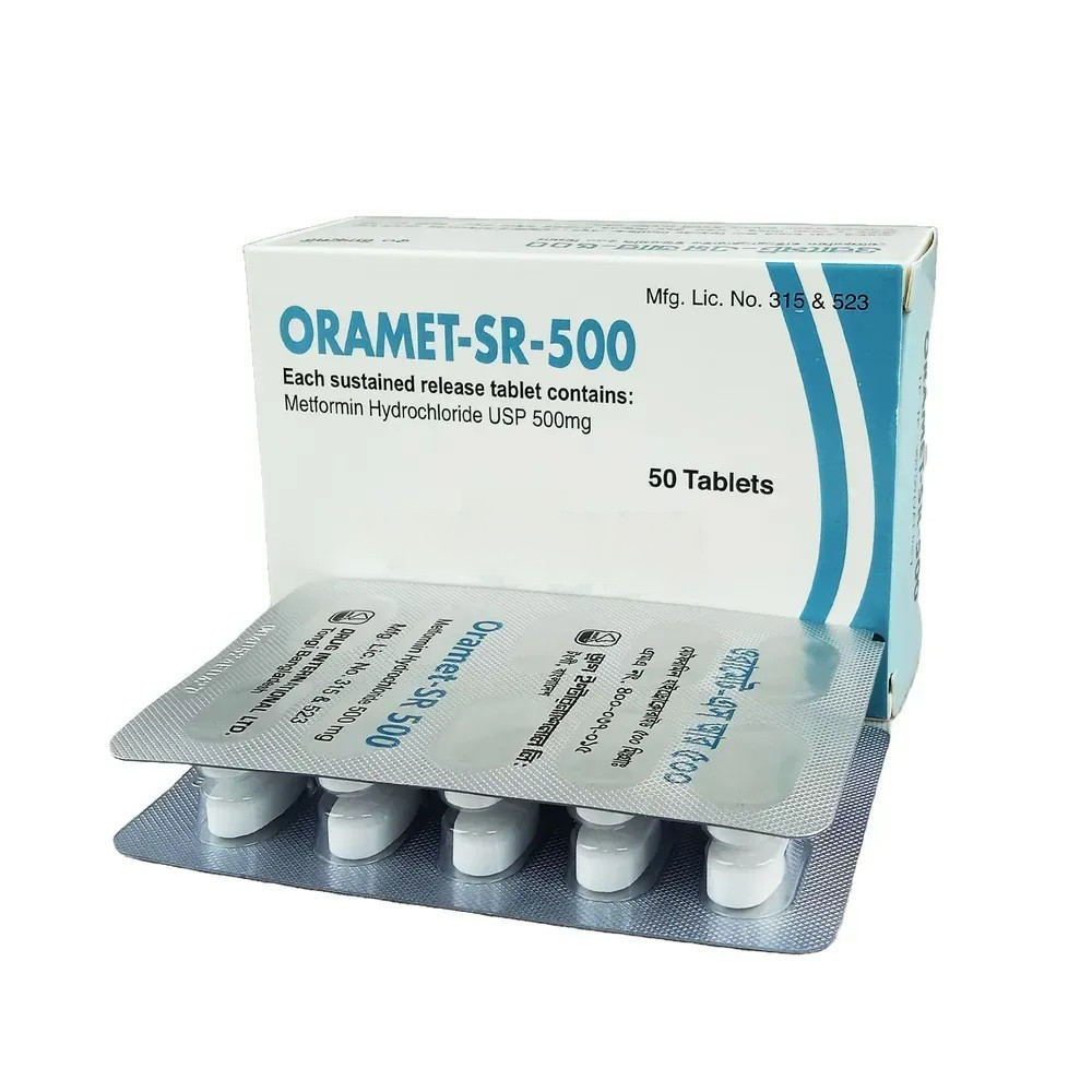 Oramet-SR Tablet (Sustained Release) 500 mg
