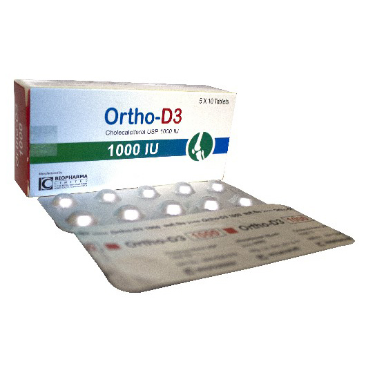 Ortho-D3 Tablet 1000 IU