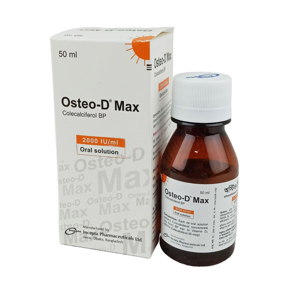 Osteo-D Max Oral Solution 2000 IU/ml