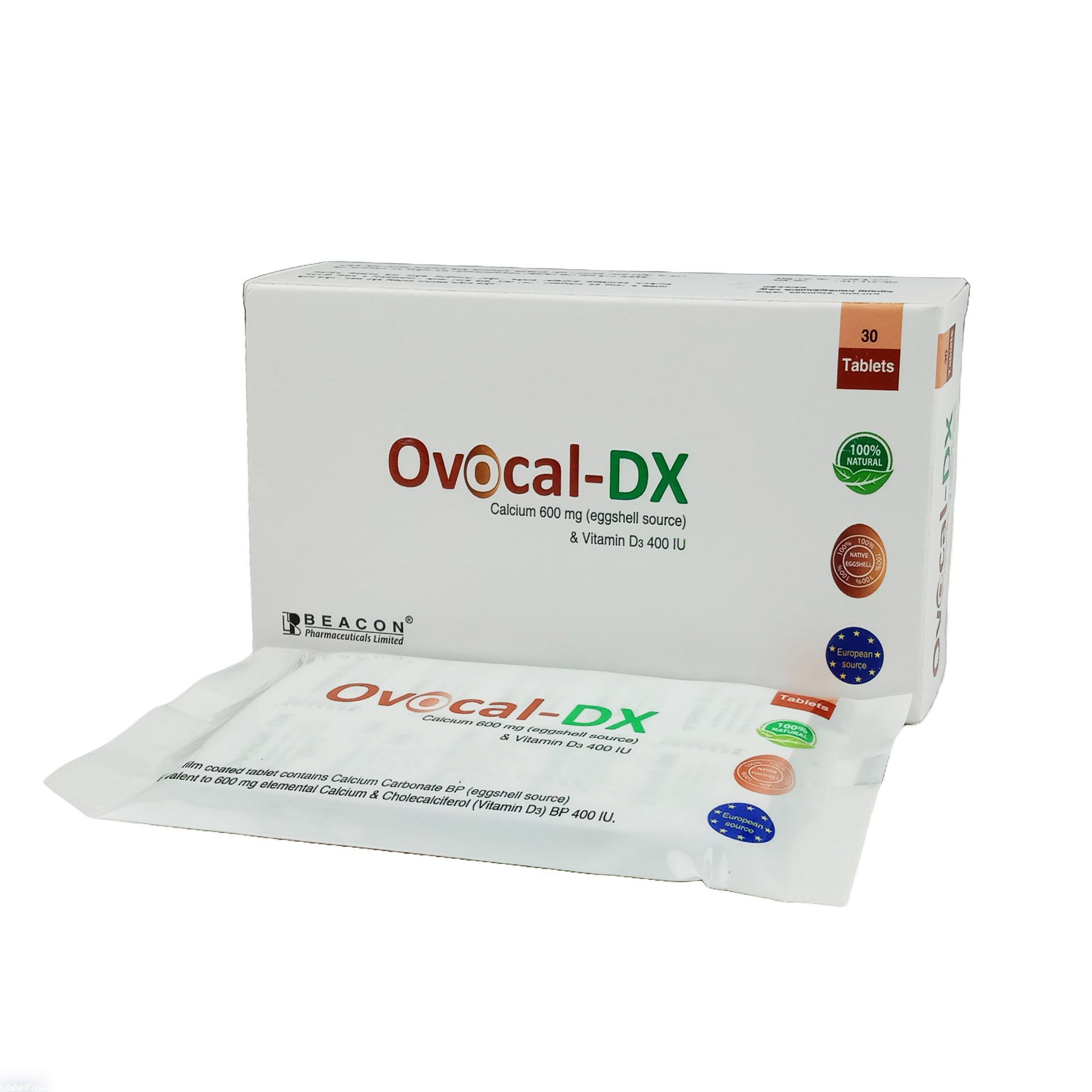 Ovocal-DX Tablet 600 mg+400 IU