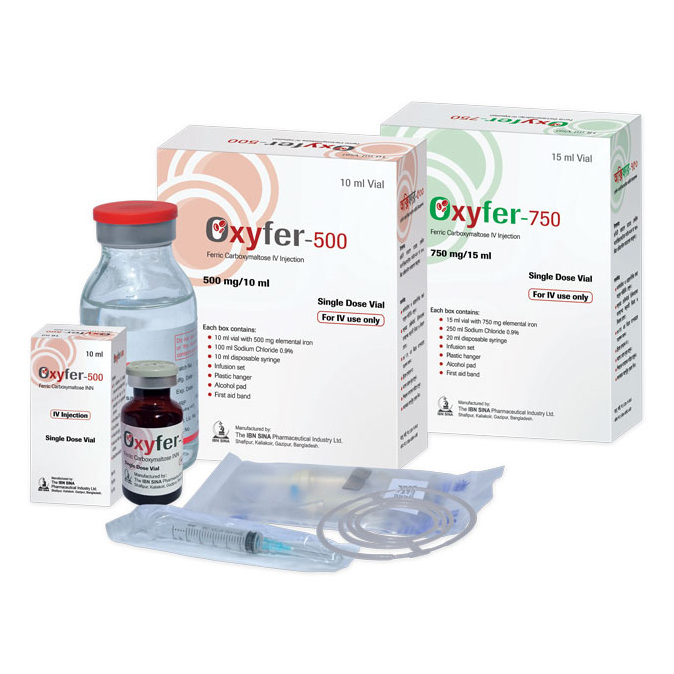 Oxyfer IV Injection or Infusion 750 mg/15 ml