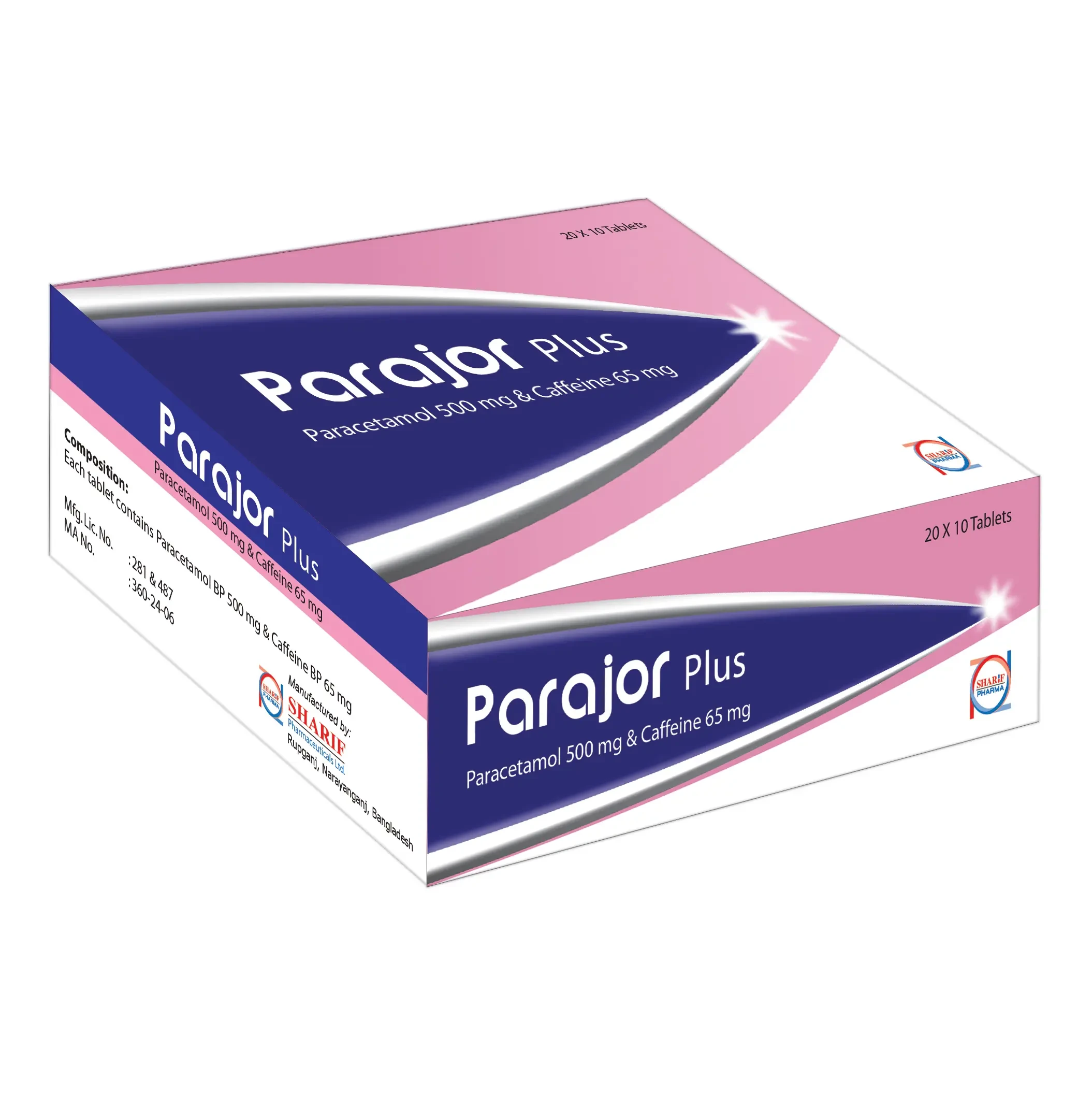 Parajor Plus Tablet 500 mg+65 mg