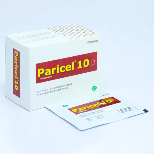 Paricel Tablet (Enteric Coated) 10 mg