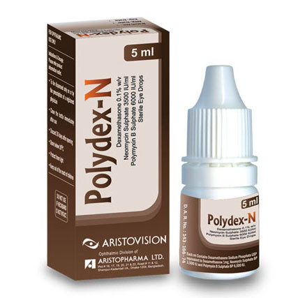 Polydex-N Ophthalmic Solution (1 mg+3500 IU+6000 IU)/ml