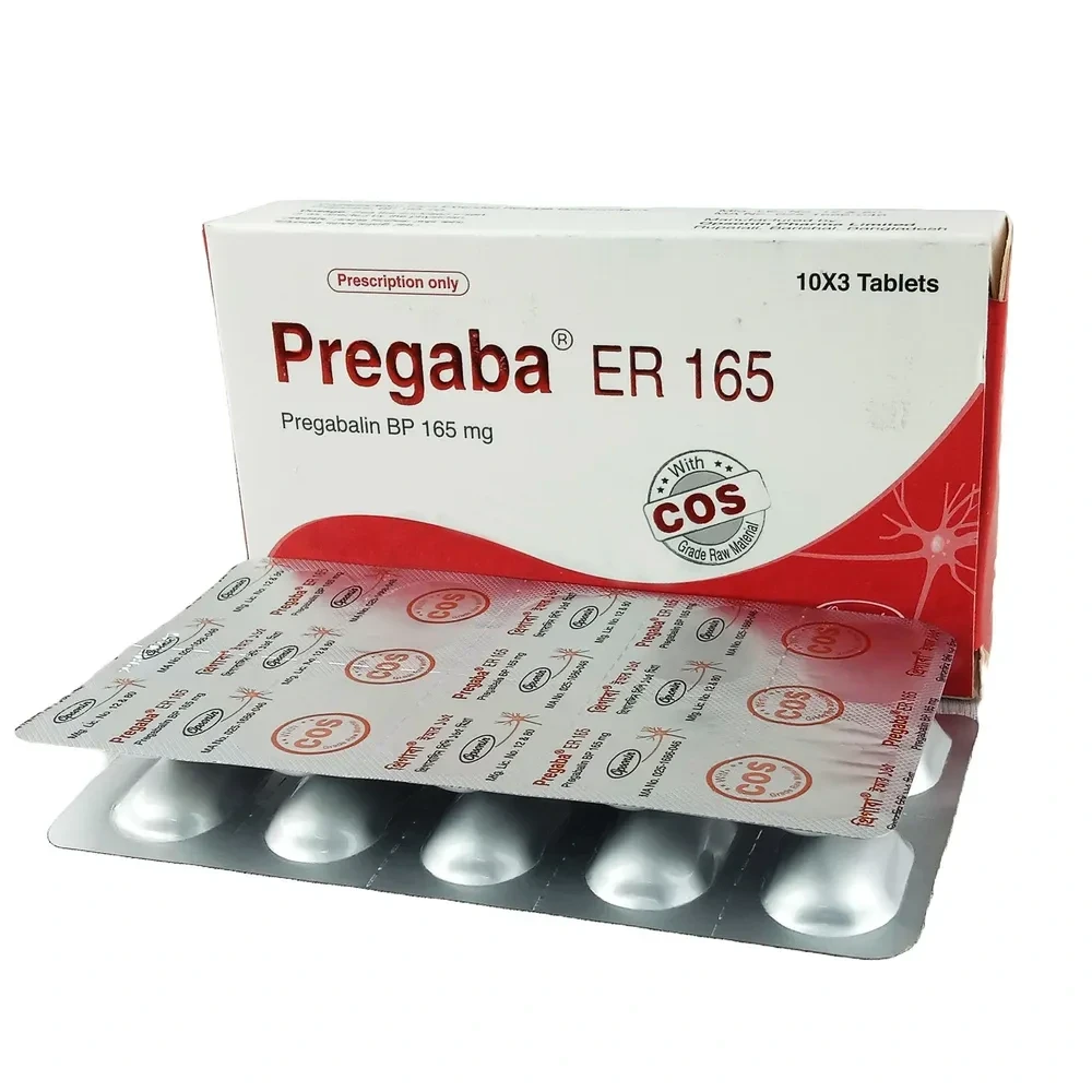 Pregaba ER Tablet (Extended Release) 165 mg