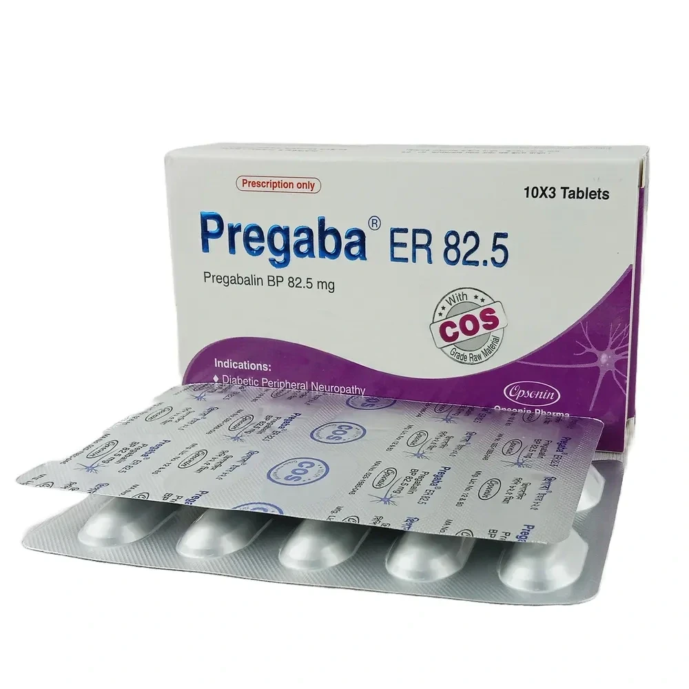 Pregaba ER Tablet (Extended Release) 82.5 mg