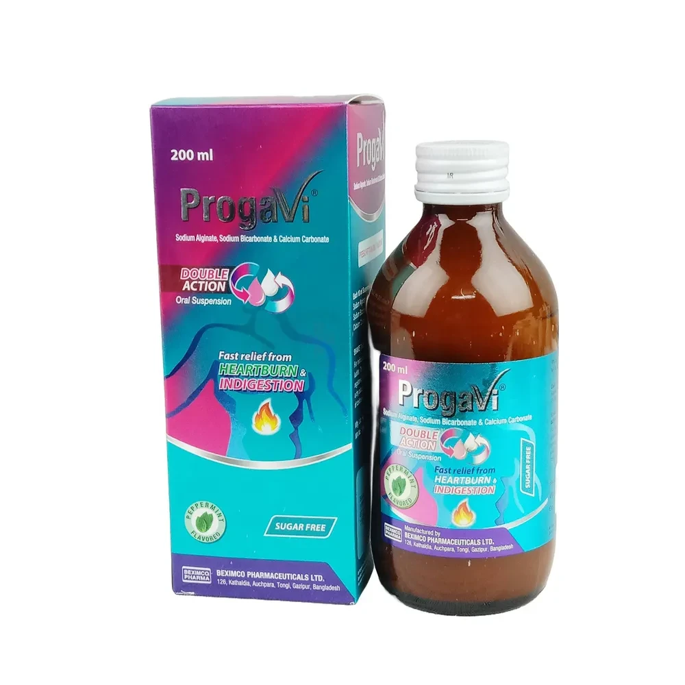 Progavi Oral Suspension (500 mg+213 mg+325 mg)/10 ml
