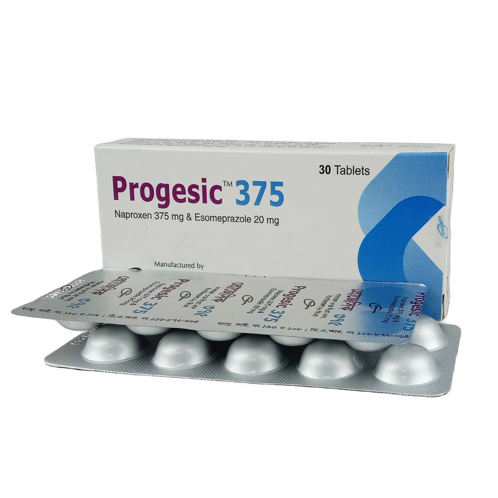 Progesic Tablet (Delayed Release) 375 mg+20 mg