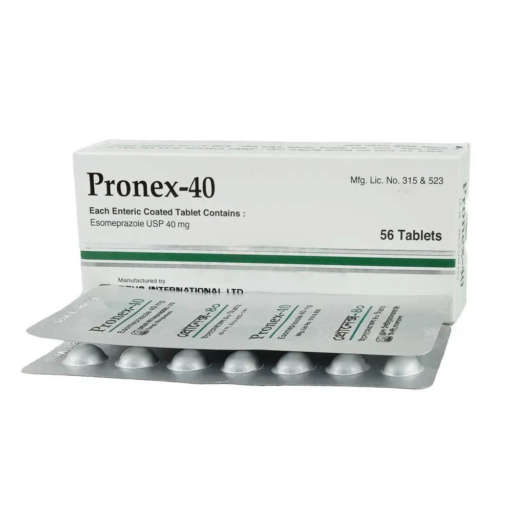 Pronex Tablet (Enteric Coated) 40 mg