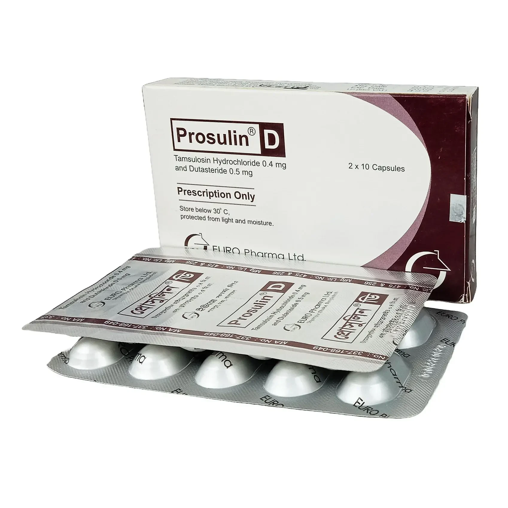 Prosulin-D Capsule 0.4 mg+0.5 mg