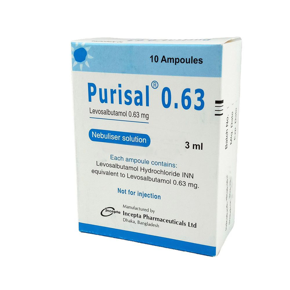 Purisal Nebuliser Solution 0.63 mg/3 ml