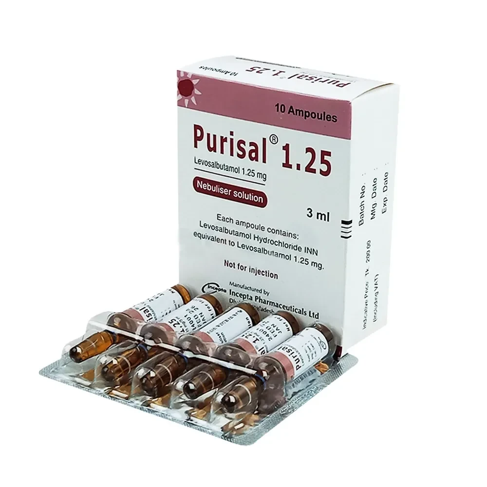 Purisal Nebuliser Solution 1.25 mg/3 ml