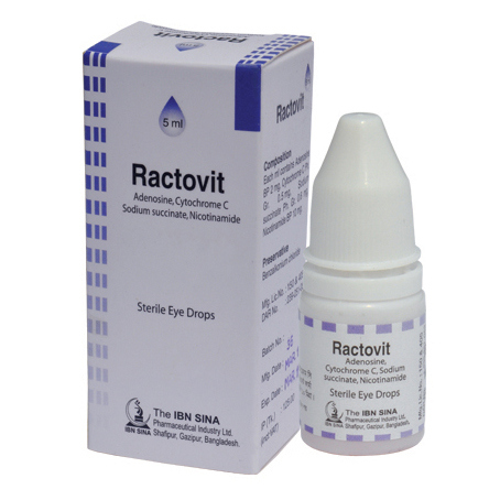 Ractovit Ophthalmic Solution (2 mg+0.5 mg +0.6 mg+10 mg)/ml