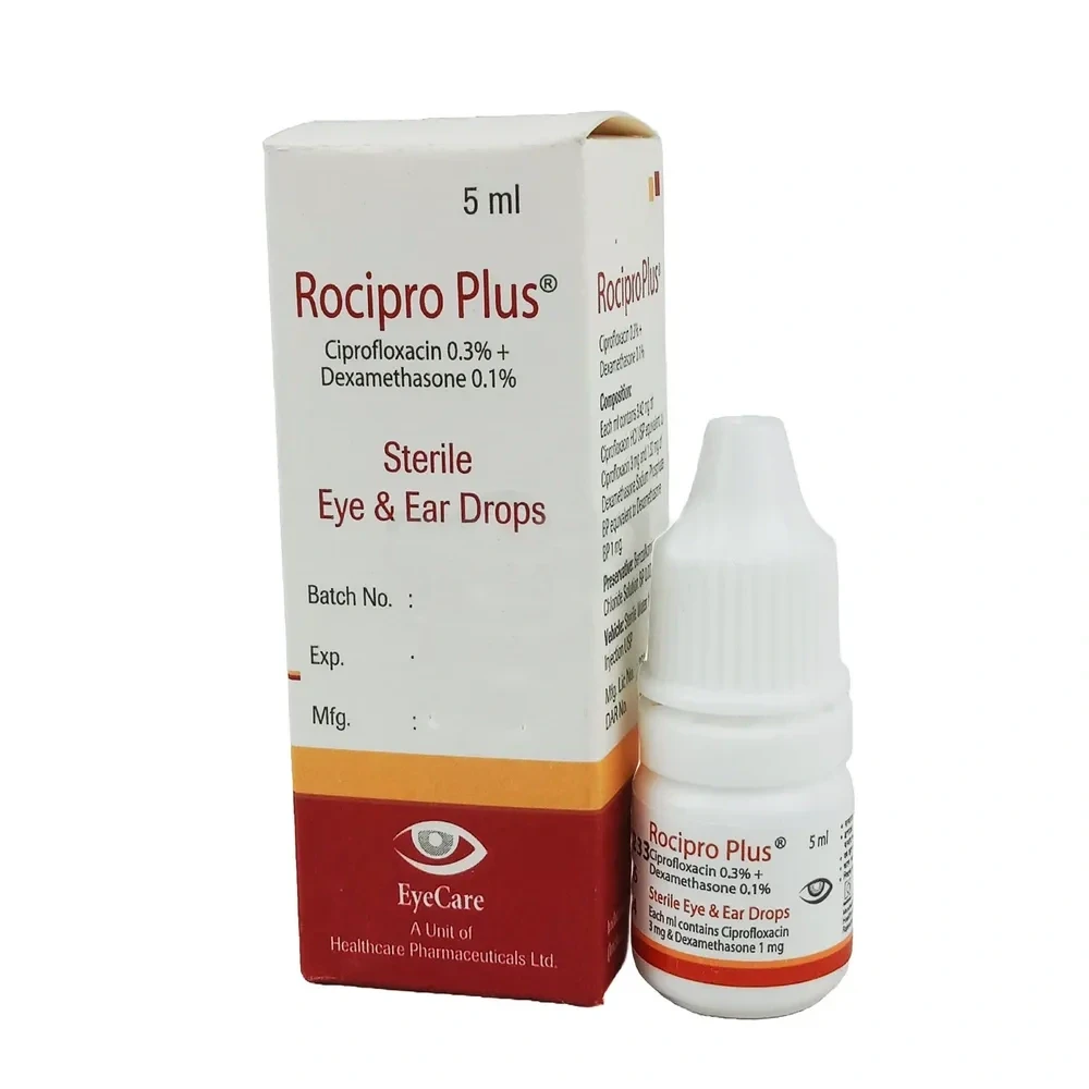 Rocipro Plus Ophthalmic Solution 0.3%+0.1%