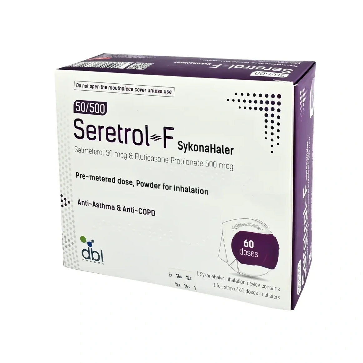 Seretrol-F Multidose Dry Powder Inhaler (MDPI) 50 mcg+500 mcg