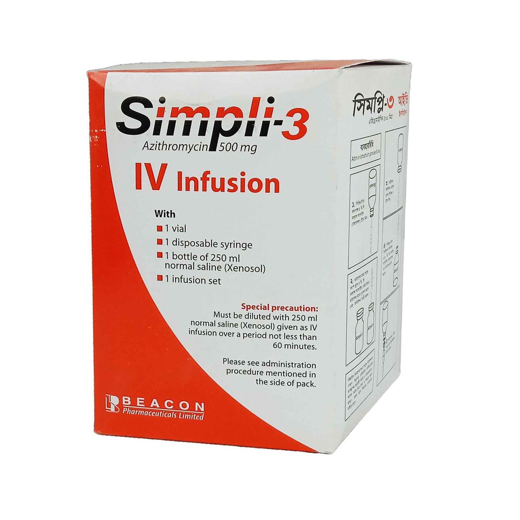 Simpli-3 IV Infusion 500 mg/vial