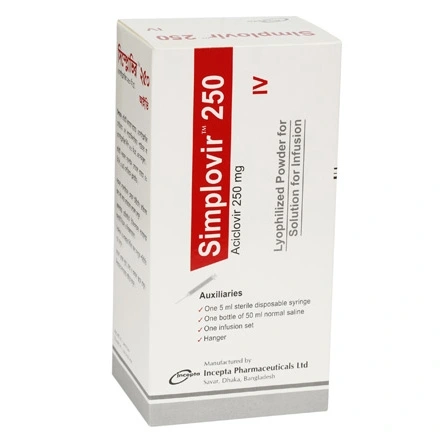 Simplovir IV Infusion 250 mg/vial