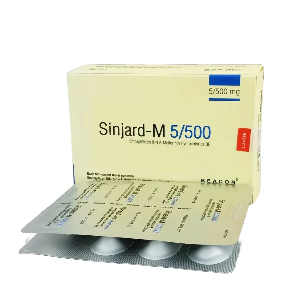 Sinjard-M Tablet 5 mg+500 mg