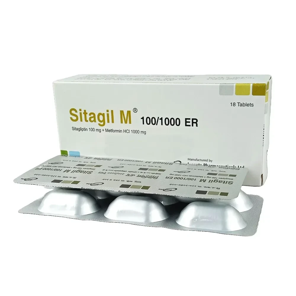 Sitagil M Tablet (Extended Release) 100 mg+1000 mg