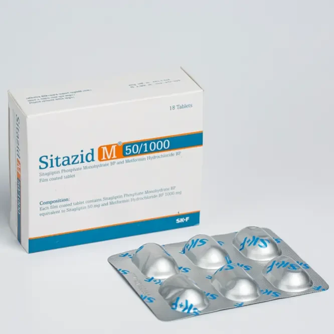 Sitazid M Tablet 50 mg+1000 mg