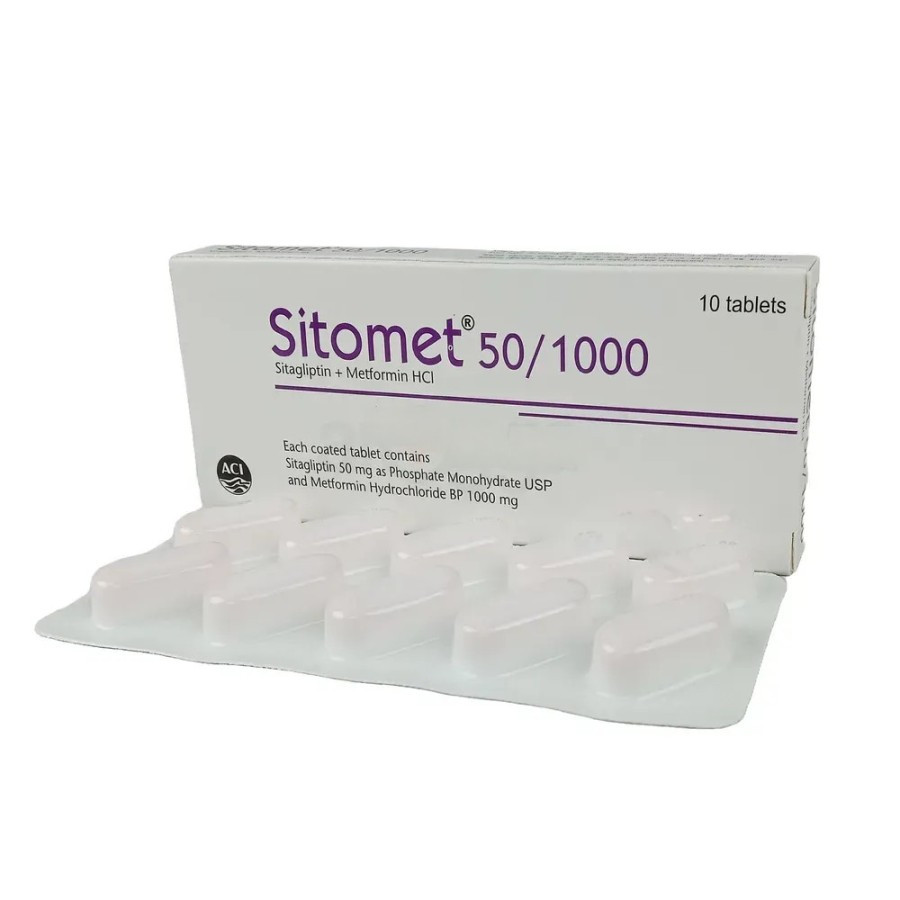 Sitomet Tablet 50 mg+1000 mg