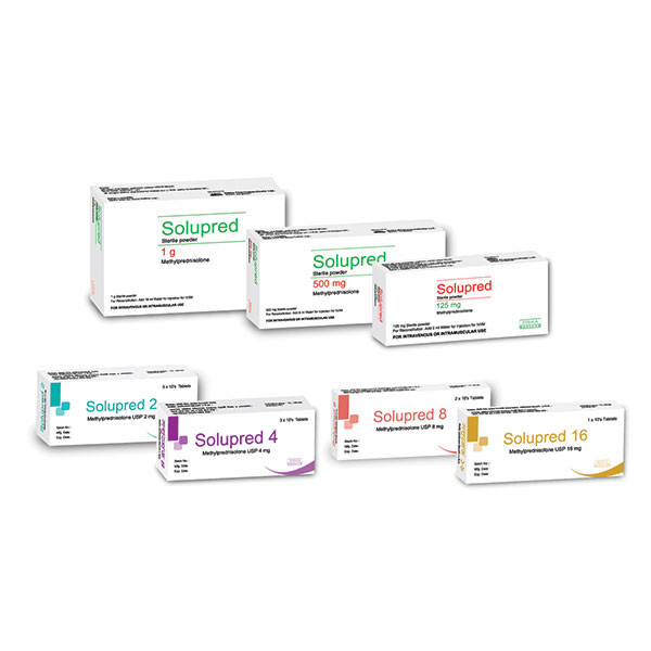 Solupred IM/IV Injection 500 mg/vial