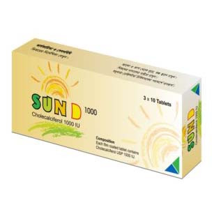 Sun D Tablet 1000 IU