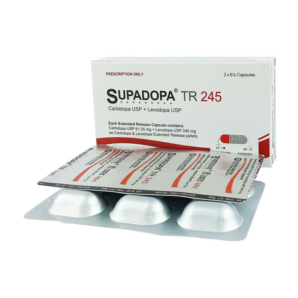 Supadopa TR Capsule (Extended Release) 61.25 mg+245 mg