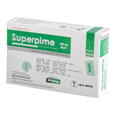 Superpime IM/IV Injection 500 mg/vial