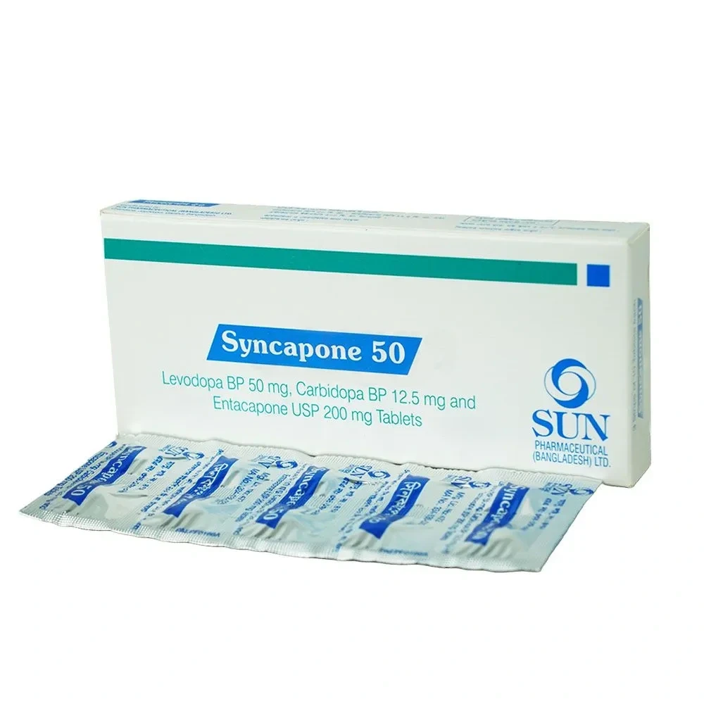 Syncapone Tablet 50 mg+12.5 mg +200 mg