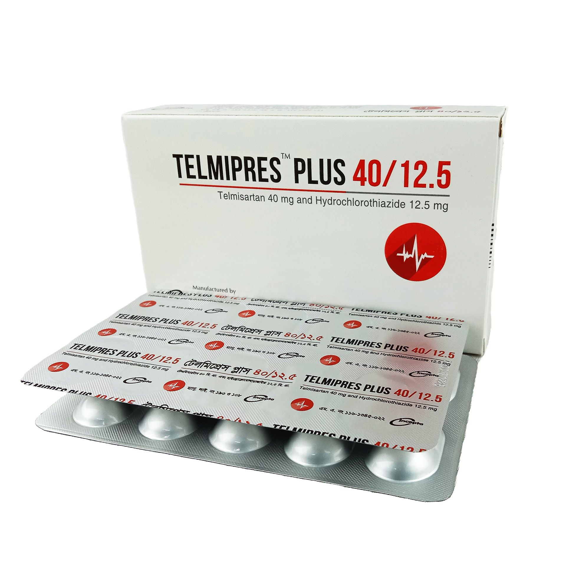 Telmipres Plus Tablet 40 mg+12.5 mg
