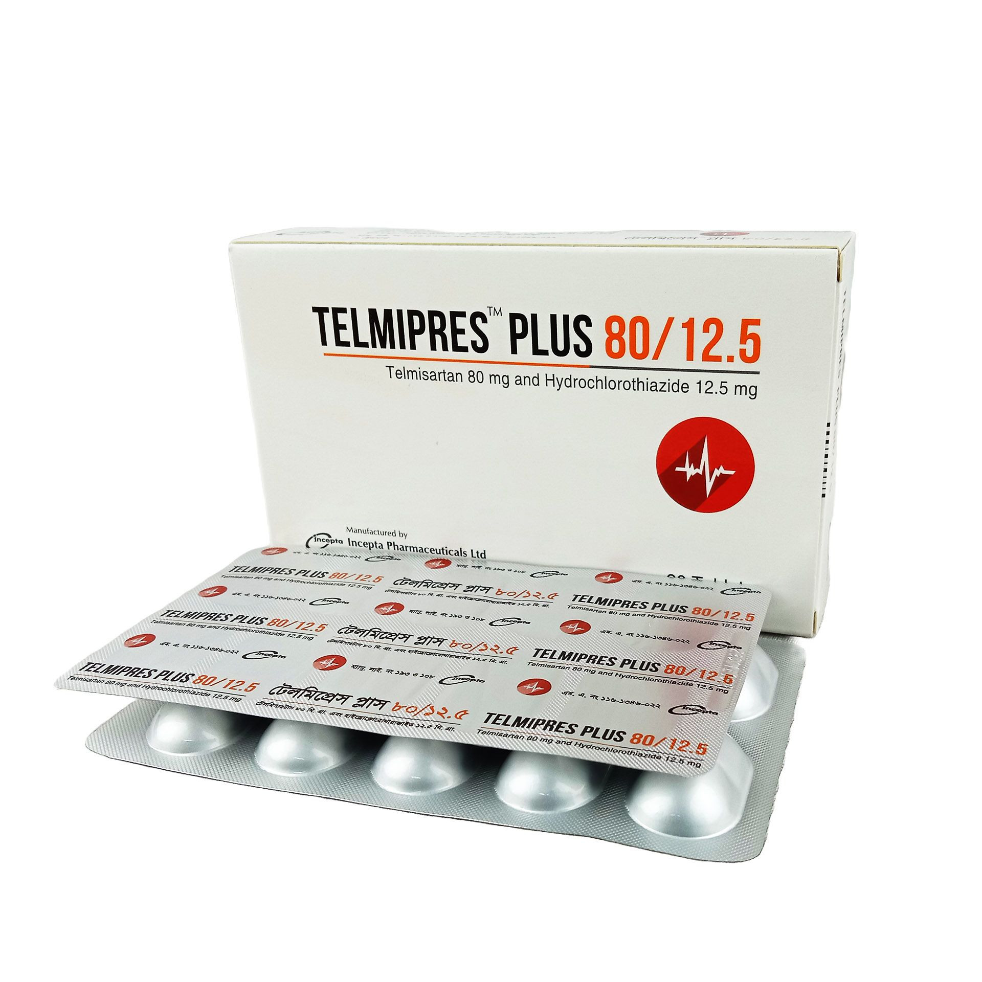 Telmipres Plus Tablet 80 mg+12.5 mg