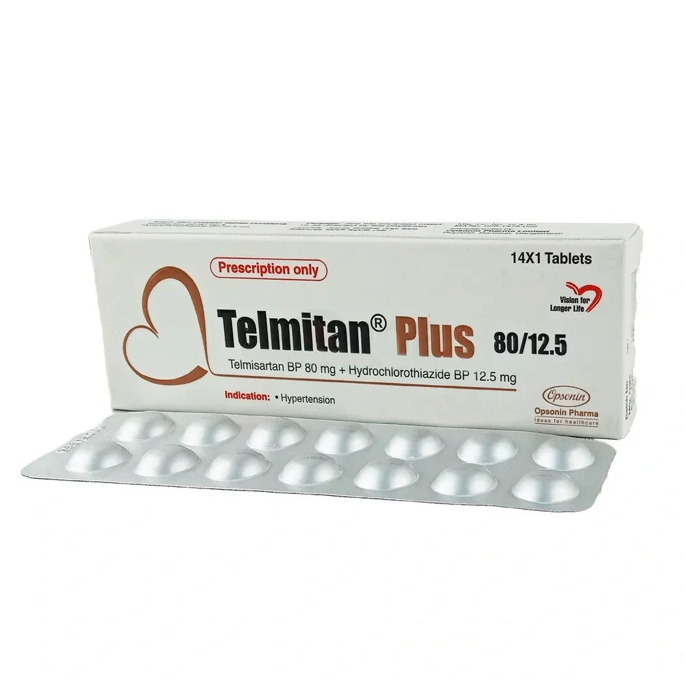 Telmitan Plus Tablet 80 mg+12.5 mg