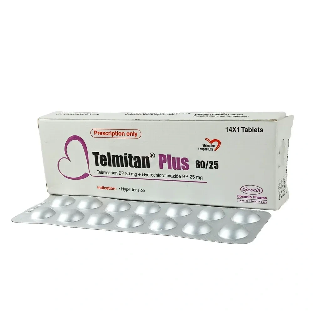 Telmitan Plus Tablet 80 mg+25 mg