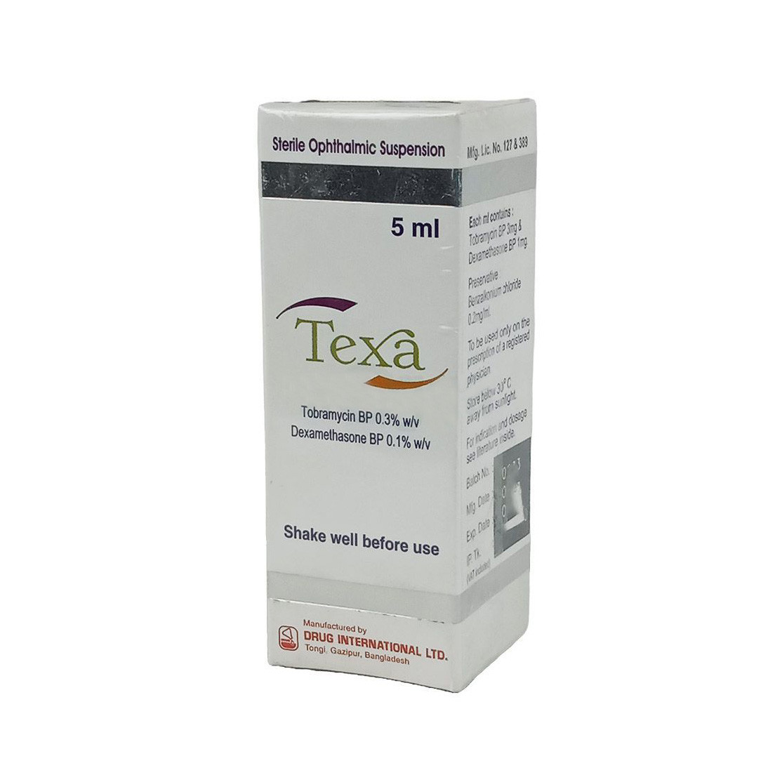 Texa Ophthalmic Solution 0.1%+0.3%