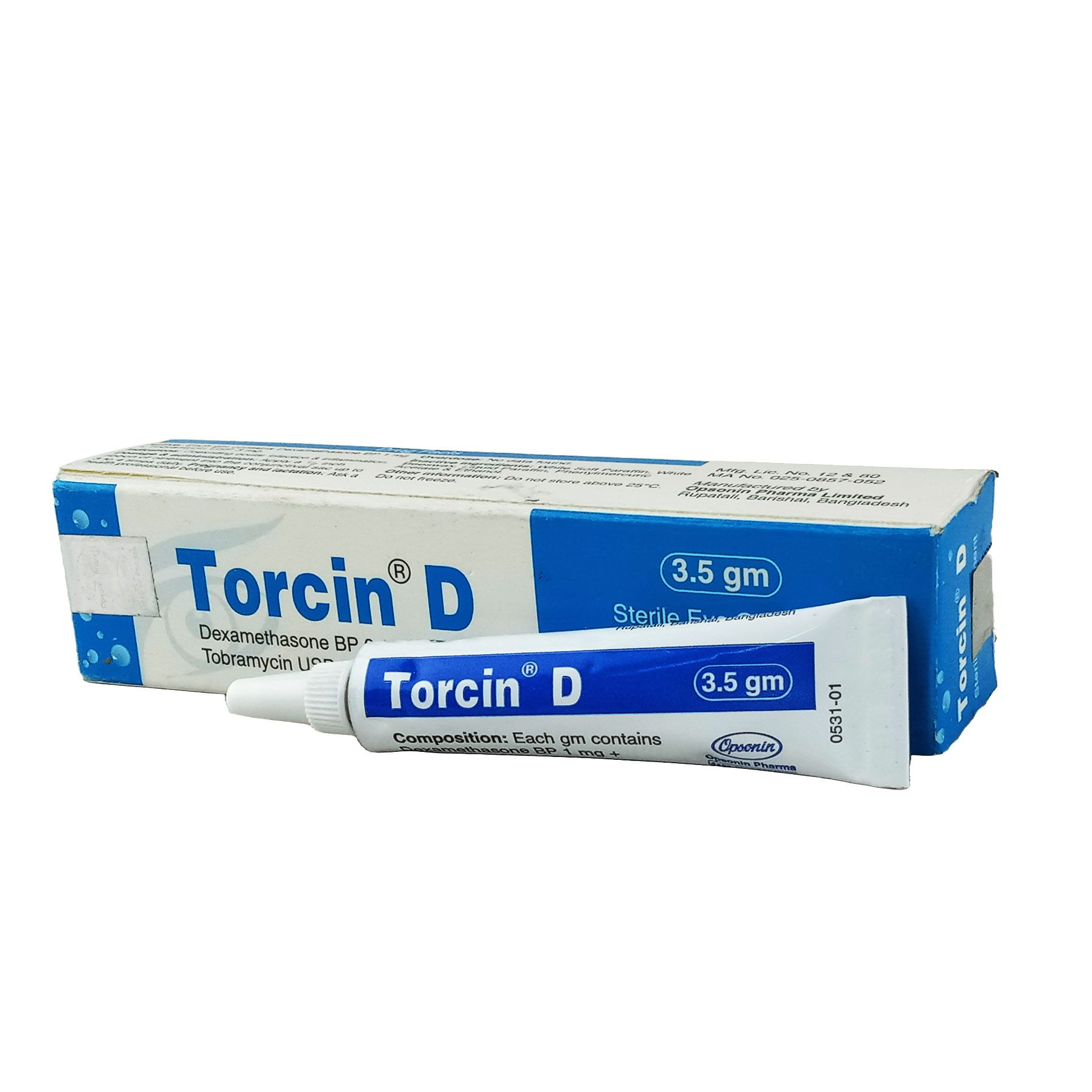 Torcin D Ophthalmic Ointment 0.1%+0.3%