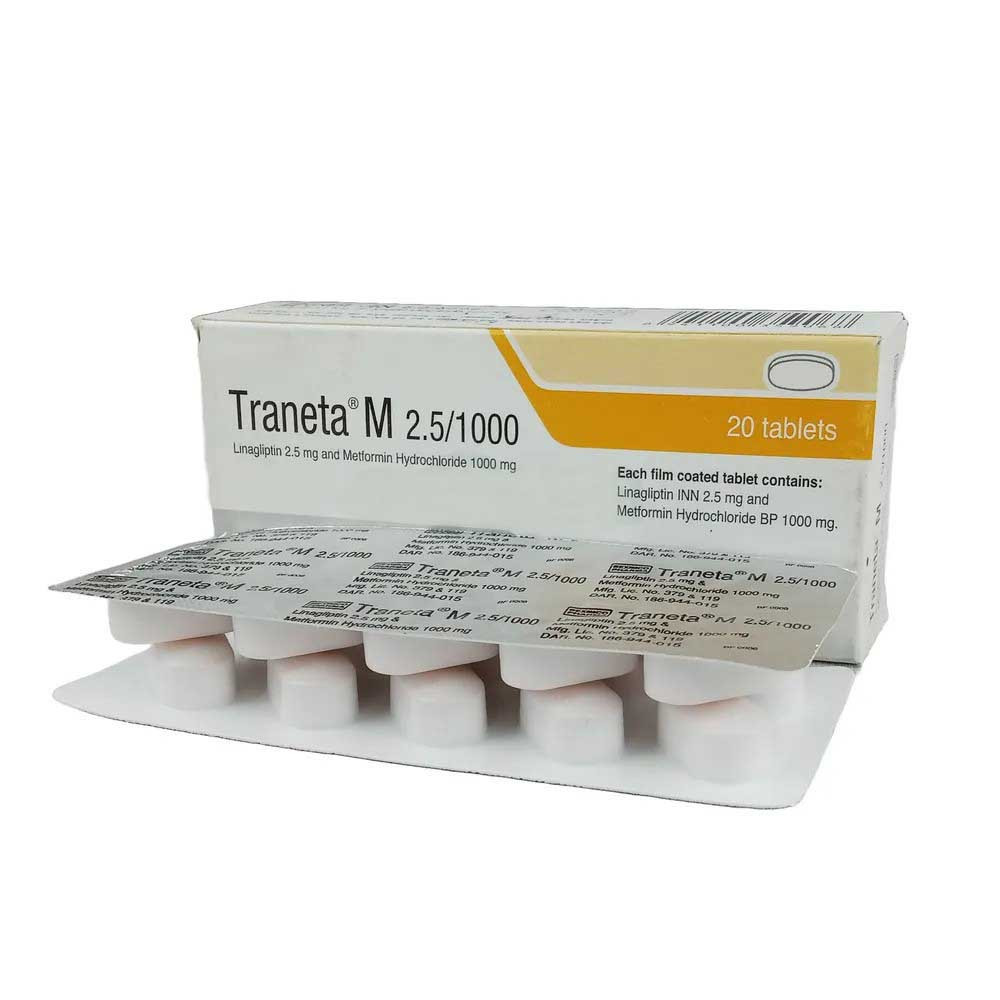 Traneta M Tablet 2.5 mg+1000 mg
