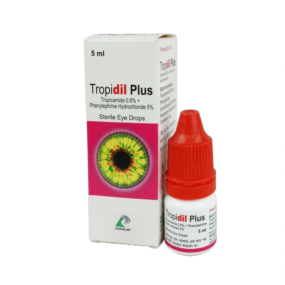 Tropidil Plus Ophthalmic Solution 0.8%+5%
