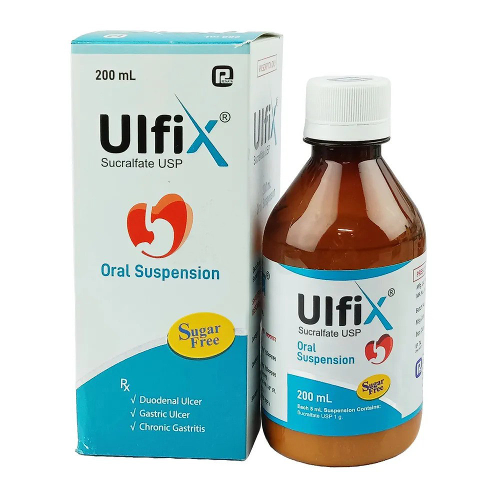 Ulfix Oral Suspension 1 gm/5 ml