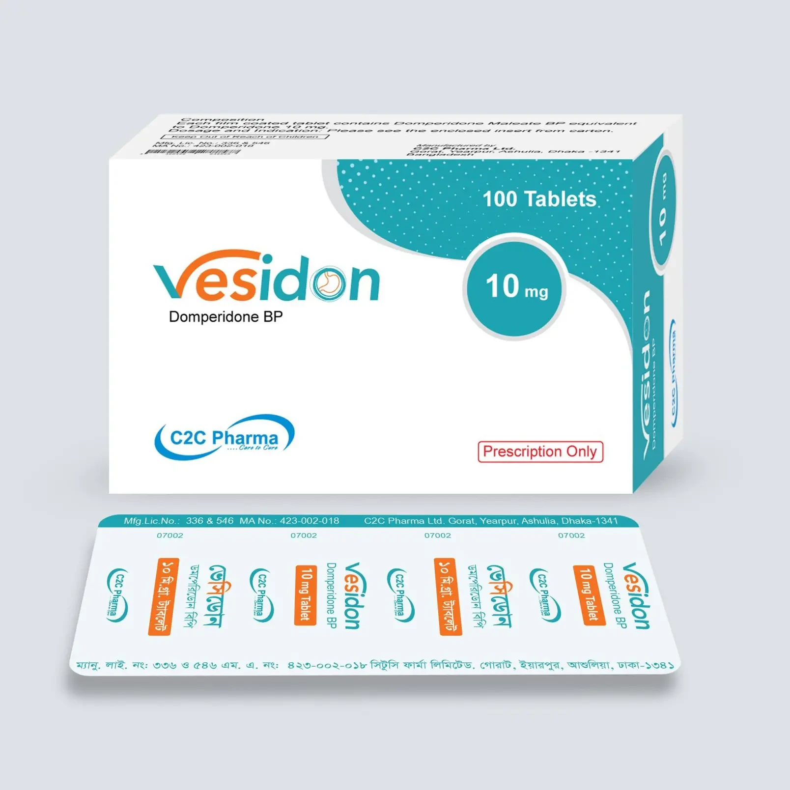 Vesidon ভেসিডোন - Domperidone Maleate