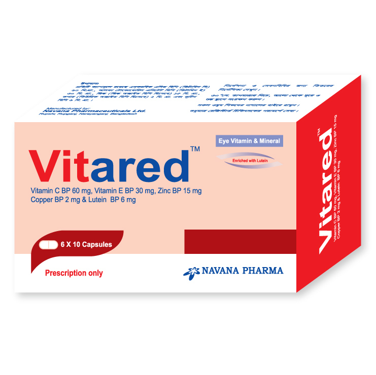 Vitared Capsule 60 mg+30 mg+6 mg+2 mg+15 mg