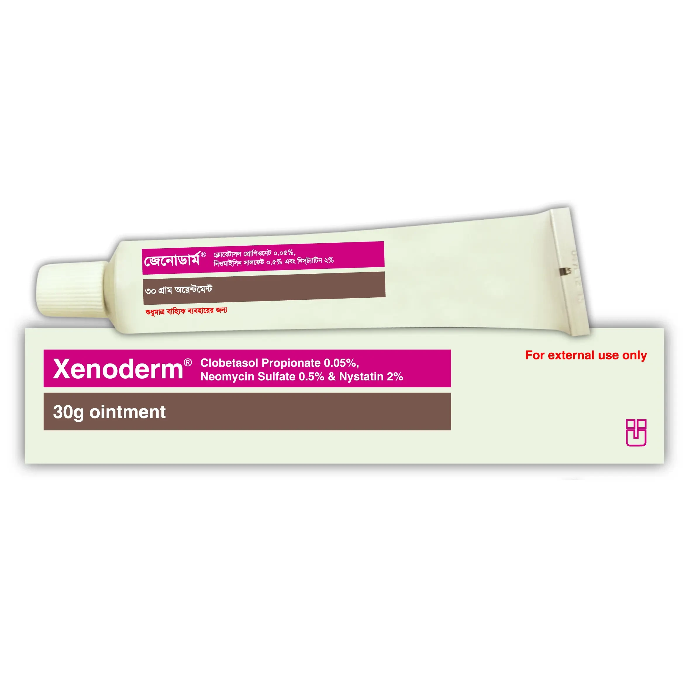 Xenoderm Ointment (0.5 mg+5 mg+1 Lac IU)/gm
