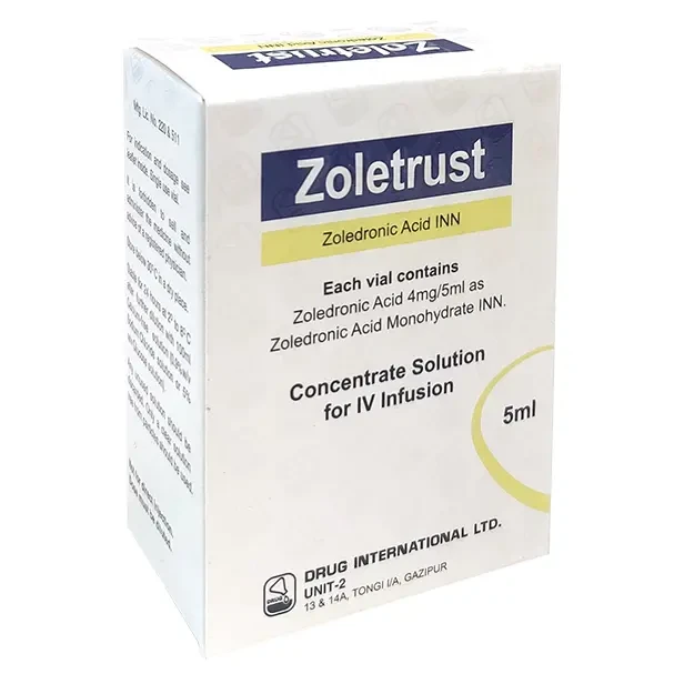 Zoletrust IV Infusion 4 mg/5 ml